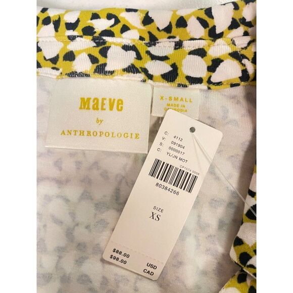 Anthropologie Maeve Ruched Shirt Small  XS NWT - Picture 7 of 7